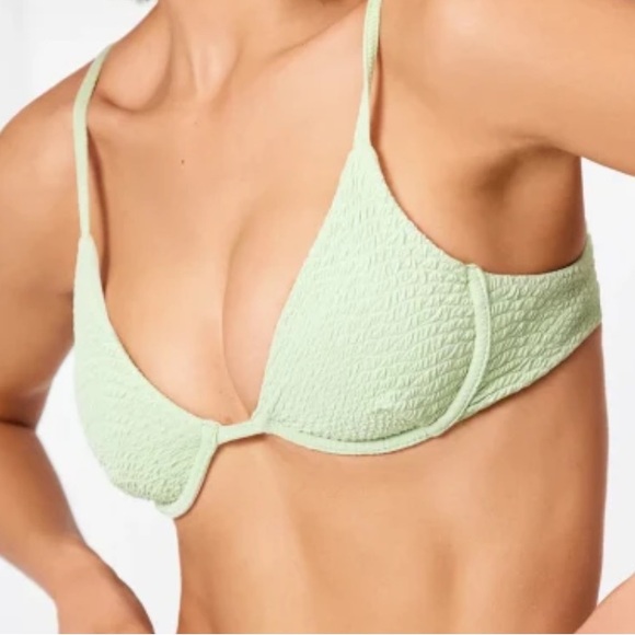 GIGI C NWT Bikini Set in Textured Mint Green Size XS - Picture 2 of 9